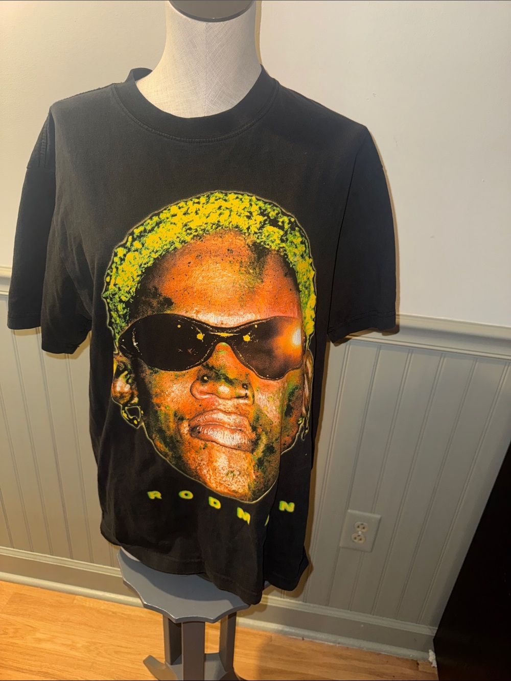 Black Graphic Dennis Rodman “still bad as I wanna be” Men's T‑Shirt Sz Medium